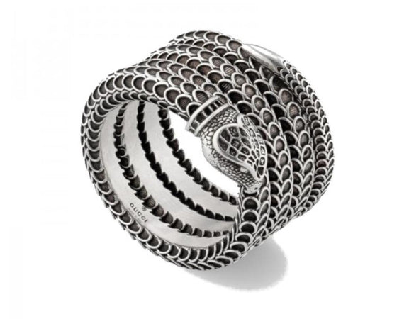 Gucci - Anello Collezione Garden a Serpente in Argento