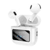auricolare bluetooth tws bianco con diplay touch screen