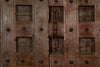 Biscottini Porta portone in legno massello e ferro da interno o da esterno vecchia e antica medievale scorrevole