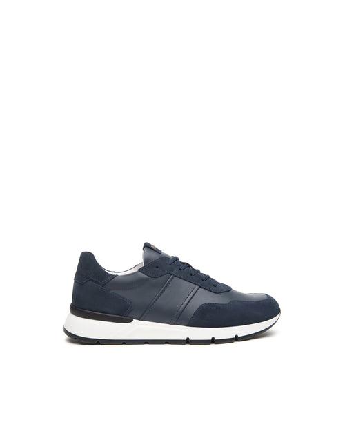 Nero Giardini sneakers uomo in pelle e camoscio col. incanto E500662U207