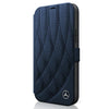 book mercedes benz vera pelle iphone 12 / 120 pro blu