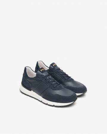 Nero Giardini sneakers uomo in pelle e camoscio col. incanto E500662U207