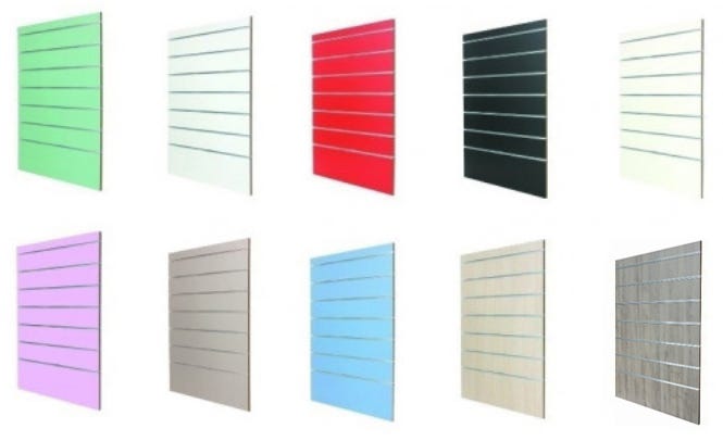 Pannello dogato a muro completo di accessori cm. 90x124h vari colori a scelta