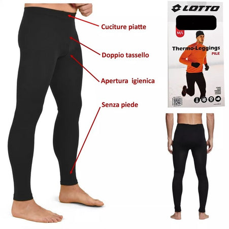 Calzamaglia in pile uomo lotto thermo-leggings
