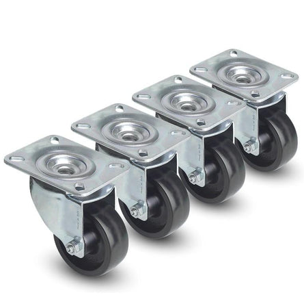 Kit 4 Ruote a 4 Punti di Fissaggio per Armadi Server Serie Lite