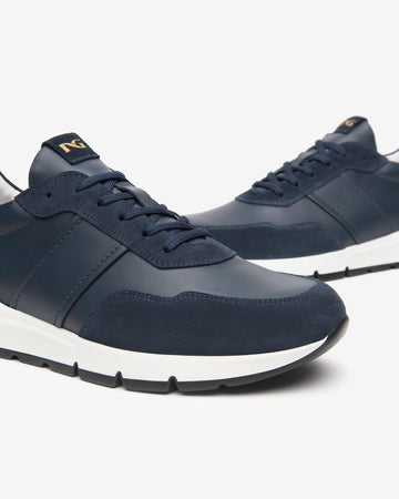 Nero Giardini sneakers uomo in pelle e camoscio col. incanto E500662U207