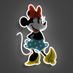led wall neon minnie connettore usb con regolatore di intensita' dimensioni 245 x 373 mm