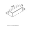Applique esterni Gea Led GES960C LED IP65 3000K biemissione alluminio moderno
