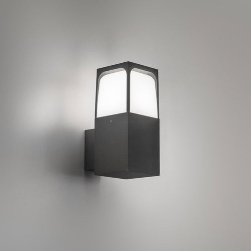 Applique moderno Gea Led GES2030 E27 LED IP44 alluminio policarbonato lampada parete