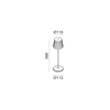 Abat jour esterno batteria Gea Led BRILLIA LED IP54 batteria USB lampade tavolo
