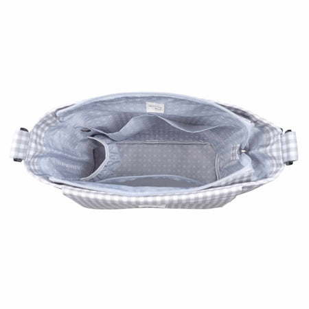 Borsa fasciatoio Pasito a Pasito Walking Mum I Love Vichy Grigio