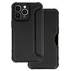 book a34 con porta carte di credito chiusura magnetica effetto carbonio black