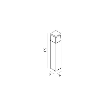 Lampioncino classico Gea Led GES2022 E27 LED IP44 alluminio policarbonato bollard