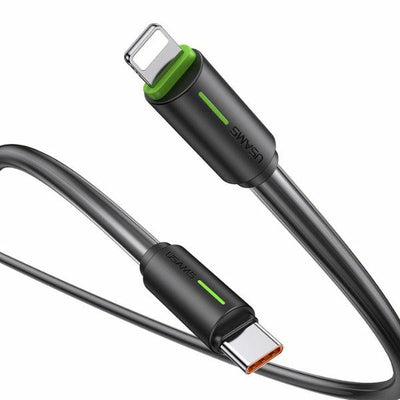 cavo dati usb-c / lighting 100cm 30w nero