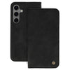 custodia a libro sansung a16 con porta carte di credito chiusura magnetica nera