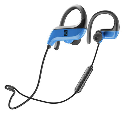 auricolari vivavoce bluetooth sportivo per jogging blu