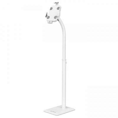 Manhattan 406345 supporto per personal communication Tablet/UMPC Bianco (FLOOR KIOSK STAND TABLET/IPAD - -ROTATE TILT LOCKABLE WHITE)
