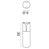 Lampioncino classico esterno Gea Led STELE GES2010 E27 LED IP44 H30 marrone alluminio lampada terra giardino