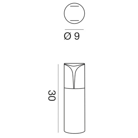 Lampioncino classico esterno Gea Led STELE GES2010 E27 LED IP44 H30 marrone alluminio lampada terra giardino