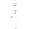 Lampioncino classico esterno Gea Led STELE GES2011 E27 LED IP44 H50 marrone alluminio lampada terra giardino