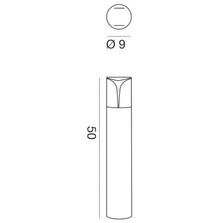 Lampioncino classico esterno Gea Led STELE GES2011 E27 LED IP44 H50 marrone alluminio lampada terra giardino