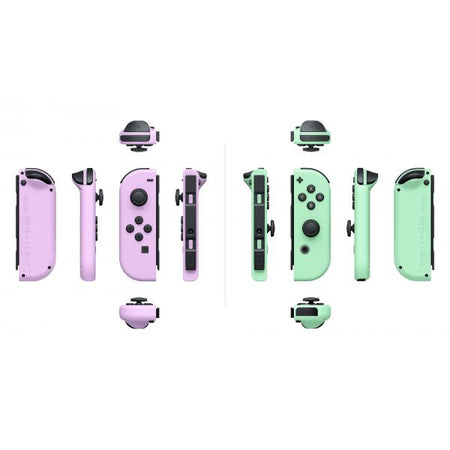 Set 2 Controller Joy-Con Colore Viola Pastello e Verde Pastello