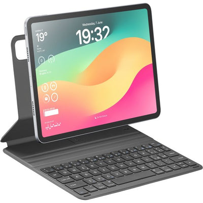 custodia con tastiera bluetooth per ipad air 10.9 / air 11 / ipad pro 11 nera