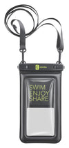 custodia waterproof sino a 6,7 ipx8 nera con laccio da collo resistente sino a 20mt galleggiante