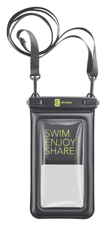custodia waterproof sino a 6,7 ipx8 nera con laccio da collo resistente sino a 20mt galleggiante