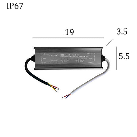 Driver Gea Led GSTT45 100W 24 DC IP67 trasformatore alimentatore esterno