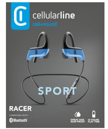 auricolari vivavoce bluetooth sportivo per jogging blu