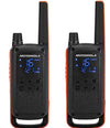 Motorola T82 PACK, fino a 10 km, PMR446, 16 canali + 121 codici privacy, Micro USB, jack da 2,5 mm, VOX, display LED, 20 toni di