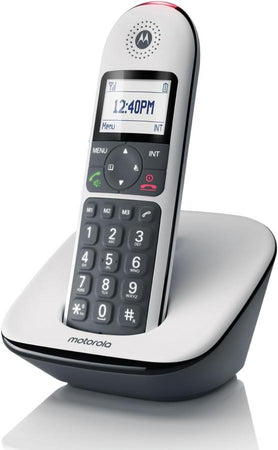 Motorola Voice CD5001 Telefono Digitale Senza Fili Blocco Chiamate, Amplificazione, Vivavoce con Altoparlante, Modalità Notte -