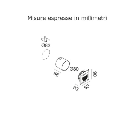 Segnapasso incasso Gea Led GES2121 LED IP65 moderno faretto