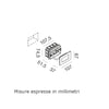 Segnapasso incasso Gea Led GES2130 LED IP54 policarbonato 503