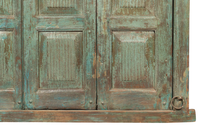 Biscottini Portone Antico Biscottini Legno Teak Massello Restaurato 216x13x250 Uso Esterno