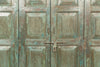 Biscottini Porta portone in legno massello e ferro da interno o da esterno vecchia e antica medievale scorrevole con telaio