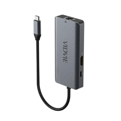 HUB 6in1+Type C 3x USB, 1x Type-C, HDMI, LAN,1x HDMI: HDMI ,Type-C: 60W