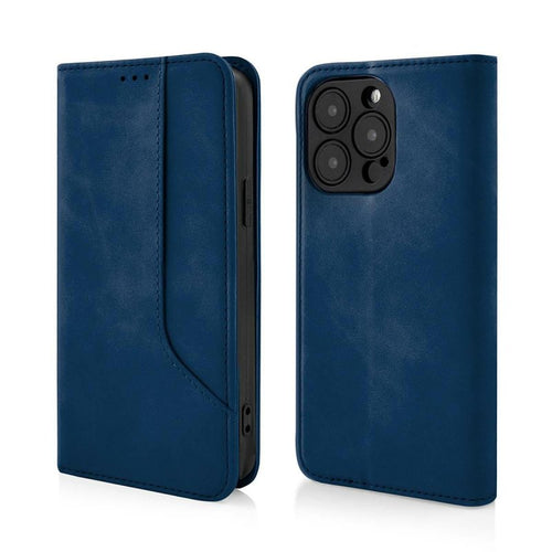 custodia a libro samsung a56 con porta carte di credito chiusura magnetica blu