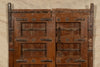 Biscottini Porta portone in legno massello e ferro da interno o da esterno vecchia e antica medievale scorrevole
