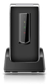 Telefono cellulare 4G per anziani, doppio display 2,8 + 1,77,Fotocamera VGA, Bluetooth, tasto SOS, jack da 3,5 mm,cavo usb-, bas