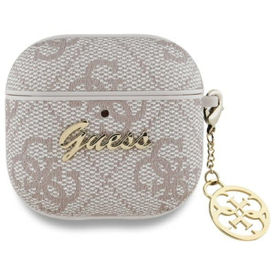 cover guess airpods 4° generazione pink con charm
