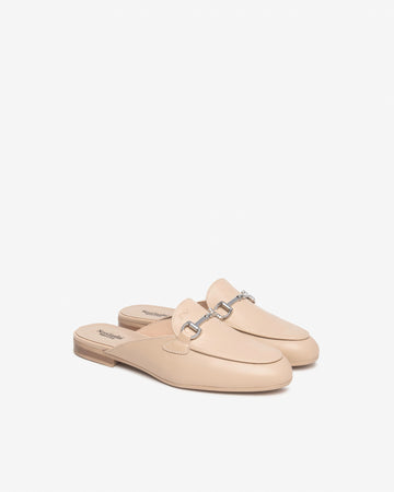 Nero Giardini sabot donna in pelle col. lino E518210D453
