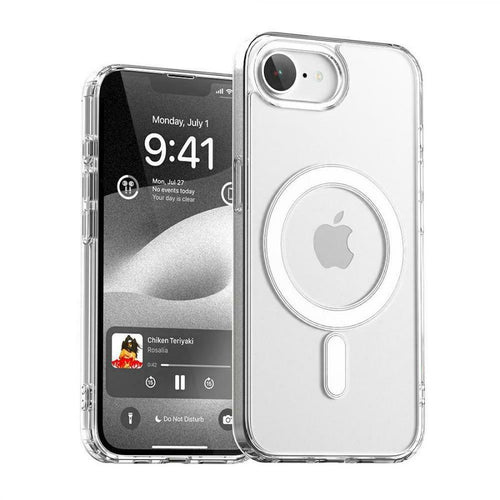 cover iphone 16e  bicomponente trasparente  compatibile magsafe