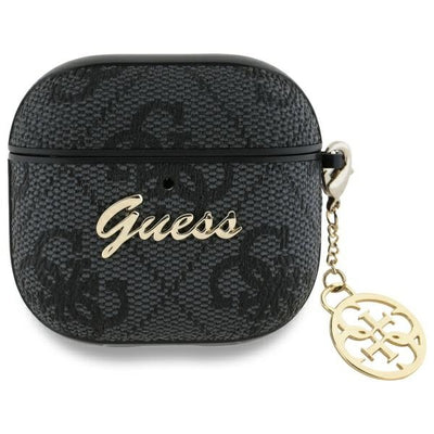 cover guess airpods 4° generazione black con charm