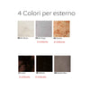 Lampioncino led esterno Toscot SMITH P128C-L-095 1.7W LED 130LM 3000K IP65 95 gradi segnapasso lampada terra giardino