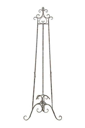Biscottini Portaquadro in ferro battuto finitura ruggine anticata L53xPR96xH150 cm