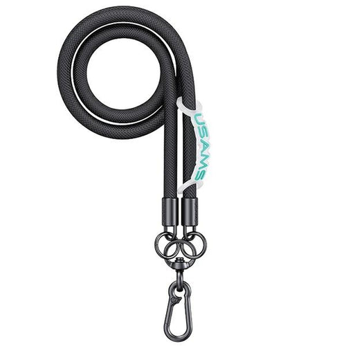 laccio portatelefono universale da collo nero 120cm diametro 8mm