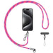 cavo dati usb-c / lighting 2 in 1 30w 120cm rosa con funzione laccio da collo portacellulare
