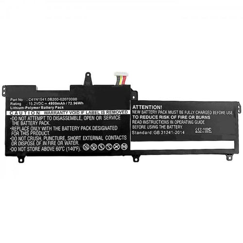 CoreParts MBXAS-BA0131 ricambio per laptop Batteria (Laptop Battery for Asus - 63.84Wh Li-Pol 15.2V 4200mAh, - Black 64Wh Li-Pol 15.2V 4200mAh, Black - Warranty: 12M)